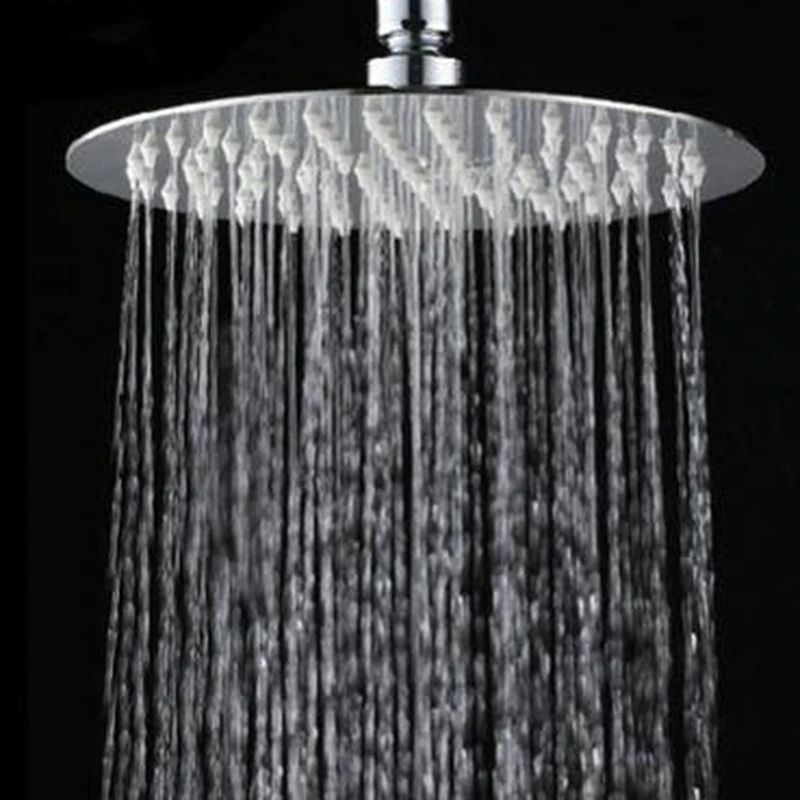 

High Quality 10/8/6 Inch Stainless Steel Ultra-Thin Waterfall Shower Heads Rainfall Shower Head Rain Square Round 2024 New