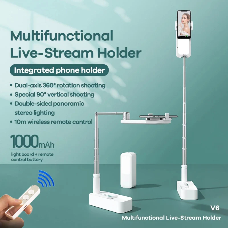 EARDECO Extendable Selfie Stand Phone Holder Rechargeable Portable Phone Holder With Dimmable LED Fill Light For Video Live
EARDECO Extendable Selfie Stand Phone Holder Rechargeable Portable Phone Holder With Dimmable LED Fill Light For Video Live