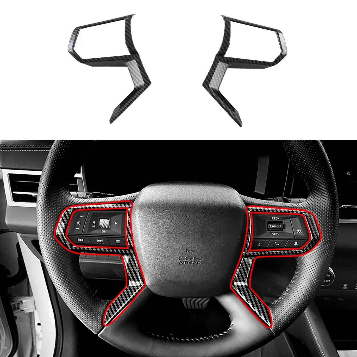 For 2022 Mitsubishi Outlander Carbon Fiber Car Steering Wheel Cover Trim Decoration Frame
For 2022 Mitsubishi Outlander Carbon Fiber Car Steering Wheel Cover Trim Decoration Frame