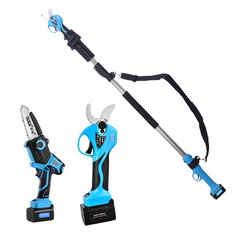 32mm Professional 16.8V Wood Prunner Scissors Vineyard Gardening Electric Pruning Shears Pole Lithium Trimmer 
32mm Professional 16.8V Wood Prunner Scissors Vineyard Gardening Electric Pruning Shears Pole Lithium Trimmer