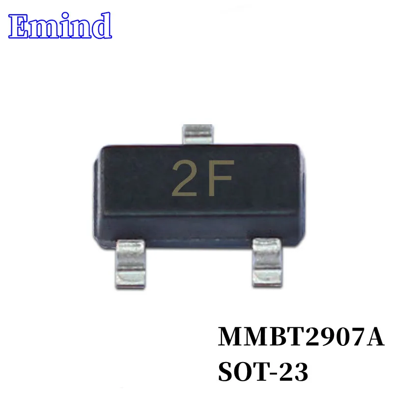 

500/1000/2000/3000Pcs MMBT2907A SMD Transistor SOT-23 Footprint 2F Silkscreen PNP Type 40V/1200mA Bipolar Amplifier Transistor