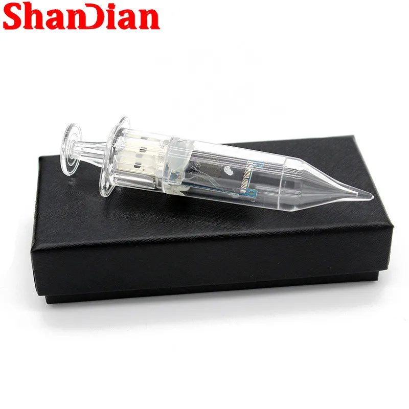 

2.0 usb flash drives Doctor syringe usb with box pendrive 4GB 8GB 16GB 32GB 64GB 128GB USB Pen drive U disk Memory Stick gift