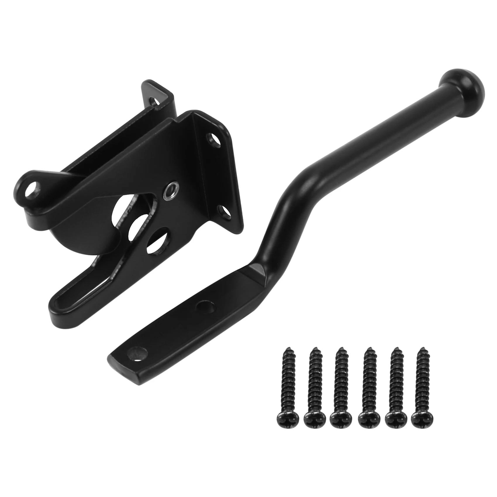 Self Locking Gate Latch Automatic Gravity Lever Fence Gate Lock for Wood Fence Gate Door Latches Steel Black
Self Locking Gate Latch Automatic Gravity Lever Fence Gate Lock for Wood Fence Gate Door Latches Steel Black