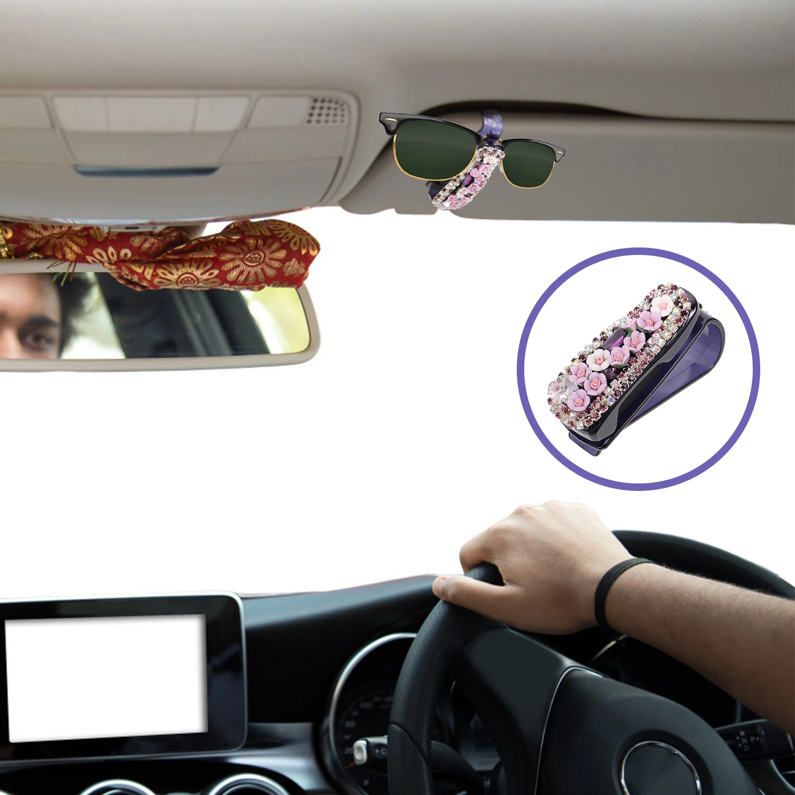 Diamond Glasses Clip Rhinestones Sun Visor Ticket Cards Plastic Sunglasses Mount
Diamond Glasses Clip Rhinestones Sun Visor Ticket Cards Plastic Sunglasses Mount