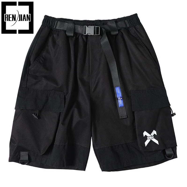 Модные мужские функциональные шорты Techwear, тактические шорты-карго, джоггеры, спортивные брюки с карманами, свободные брюки в стиле хип-хоп
Модные мужские функциональные шорты Techwear, тактические шорты-карго, джоггеры, спортивные брюки с карманами, свободные брюки в стиле хип-хоп