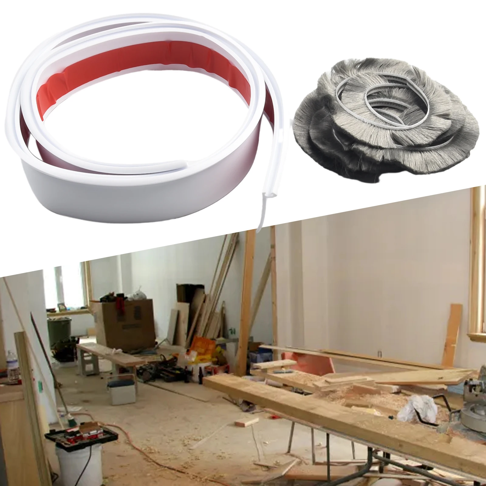 100CM Brush Seal Strip Insectproof Soundproof Door Bottom Seal Strip Door Sweep Seals Practical Soft Brush Hardware Accessories
100CM Brush Seal Strip Insectproof Soundproof Door Bottom Seal Strip Door Sweep Seals Practical Soft Brush Hardware Accessories