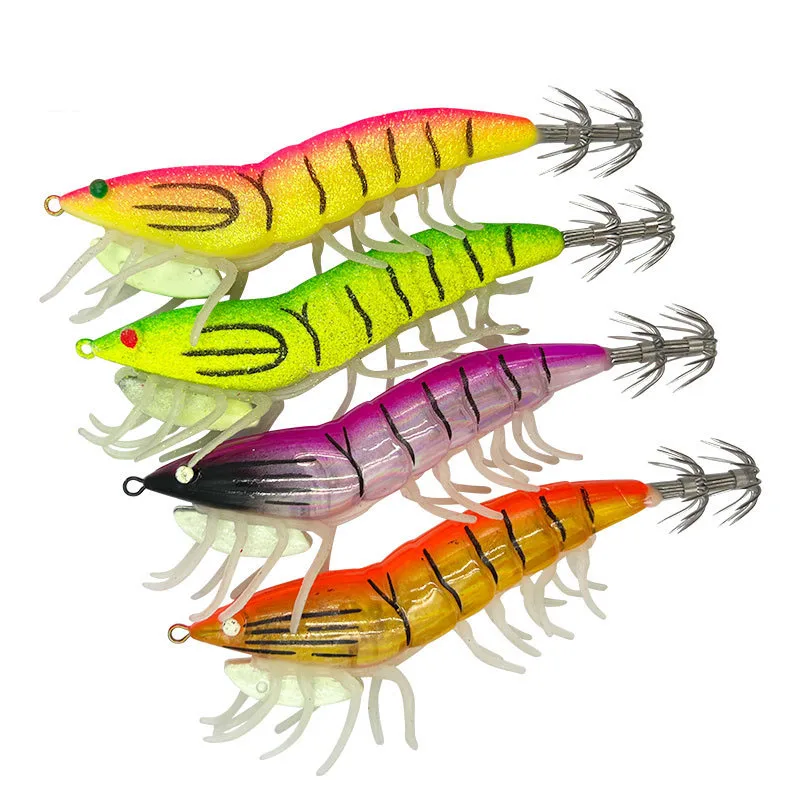 Fishing Lures Colorful Luminous Wood Shrimp Artificial Bait For Fish Squid Jig With Noise Balls Balancing Weight
Fishing Lures Colorful Luminous Wood Shrimp Artificial Bait For Fish Squid Jig With Noise Balls Balancing Weight