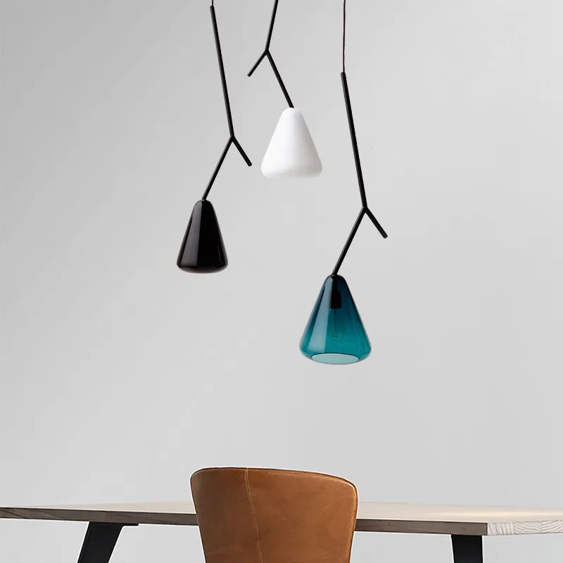 

Современные подвесные светильники из искусственного стекла, цветные лампы в скандинавском стиле для столовой, гостиной, прикроватные кухонные комнатные декоративные осветительные приборы