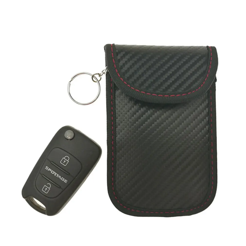 120X80mm Multi-purpose Pouch Car Key Signal Blocker Faraday Bag Keyless Fob RFID Blocking Pouch Case Storage Bag Car Key Organiz
120X80mm Multi-purpose Pouch Car Key Signal Blocker Faraday Bag Keyless Fob RFID Blocking Pouch Case Storage Bag Car Key Organiz