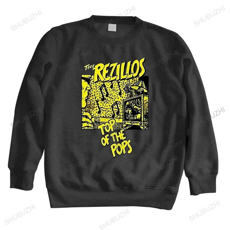 

new spring cotton sweatshirt male teenager cool hoodies Rezillos Top Of The Pops bigger size mens shubuzhi o-neck warm hoody