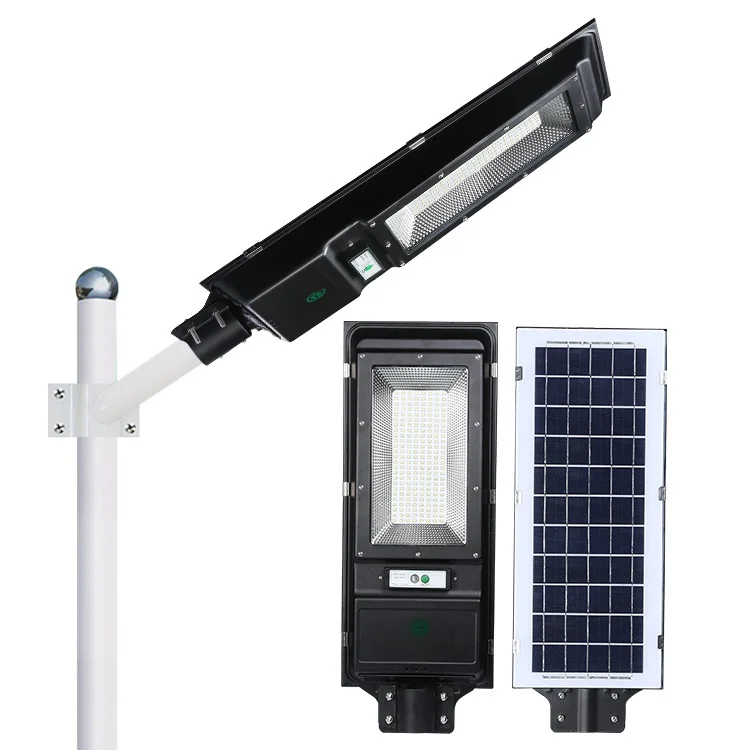 

Intelligent waterproof ip65 outdoor SMD 60W 100W all in one integrated led solar street lamp