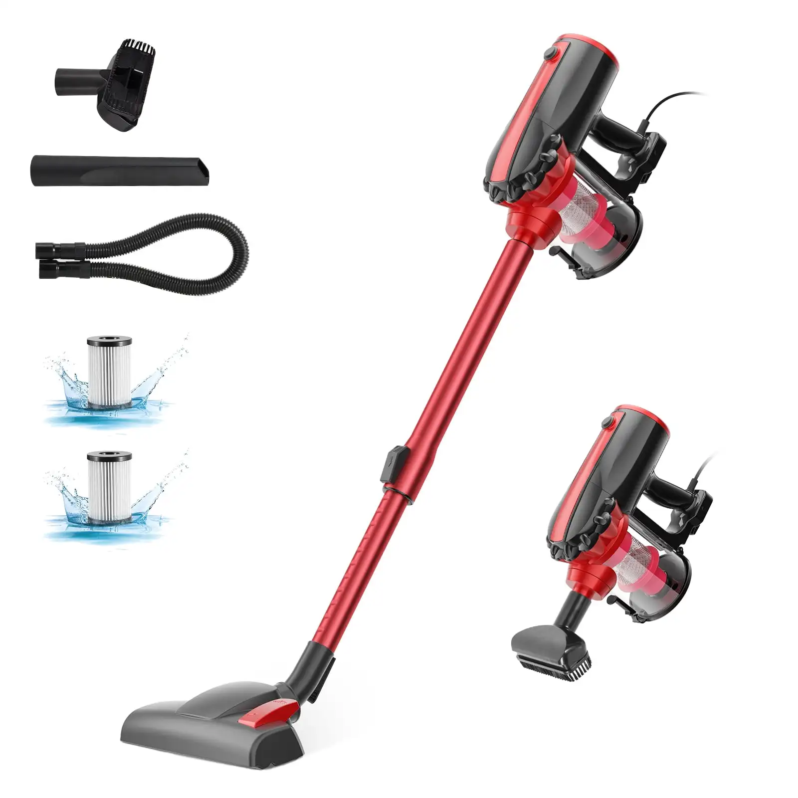 MOOSOO Stick Vacuum Cleaner, 2-in-1 Corded Vacuum Ultra Lightweight for Hard Floor
MOOSOO Stick Vacuum Cleaner, 2-in-1 Corded Vacuum Ultra Lightweight for Hard Floor