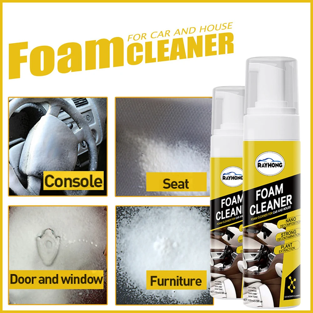 1Pc/2Pcs 100ml Multi-Purpose Foam Cleaner Rust Remover Multifunctional Cleaning For Car Seat Interior Auto Accessories Car Wash
1Pc/2Pcs 100ml Multi-Purpose Foam Cleaner Rust Remover Multifunctional Cleaning For Car Seat Interior Auto Accessories Car Wash