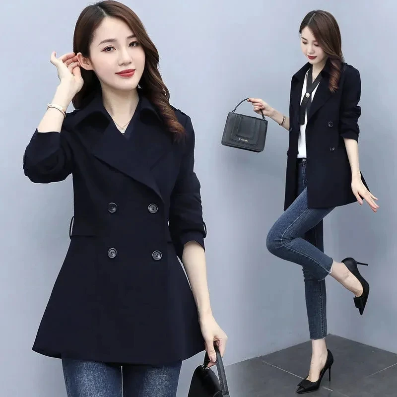 Trench Coat Women 2023 New Spring Fashion Temperament Casual Windbreaker Jacket Female Double Breasted Large Size Top Outerwear
Trench Coat Women 2023 New Spring Fashion Temperament Casual Windbreaker Jacket Female Double Breasted Large Size Top Outerwear