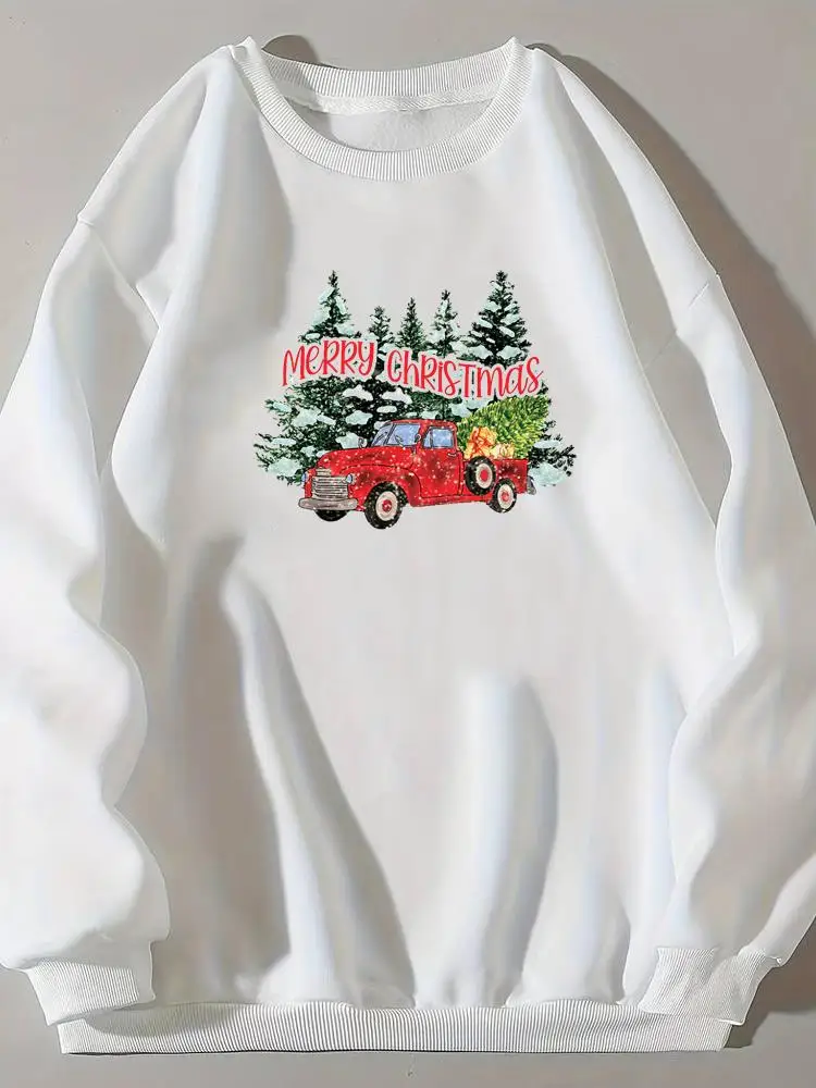 Tree Trend Winter Season Pullovers Fashion Ladies Clothing Women Christmas Holiday Graphic New Year Clothes Print Sweatshirts
Tree Trend Winter Season Pullovers Fashion Ladies Clothing Women Christmas Holiday Graphic New Year Clothes Print Sweatshirts