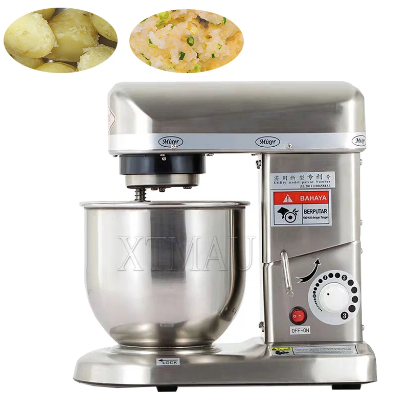 

Stainless Steel Bread Dough Kneading Machine Chef Mixer Food Mixers Stand Cream Cake Egg Whisk Whip Blender