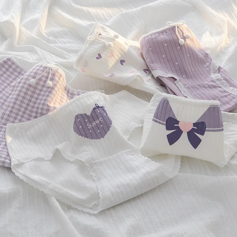 6 Pcs Purple Panties Women Underwear Cotton Soft Briefs Sexy Girls Lingerie M-XL Panties
6 Pcs Purple Panties Women Underwear Cotton Soft Briefs Sexy Girls Lingerie M-XL Panties