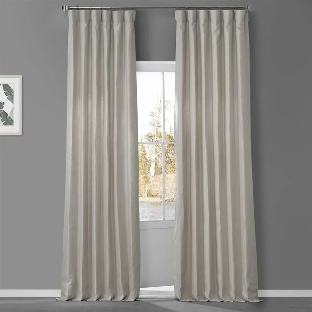 

Fresh Khaki Window Curtains 2 Pcs Set (1 Panel) Luxury Home Decor Items 50W X 120L Freight Free Hall Curtains for Living Room