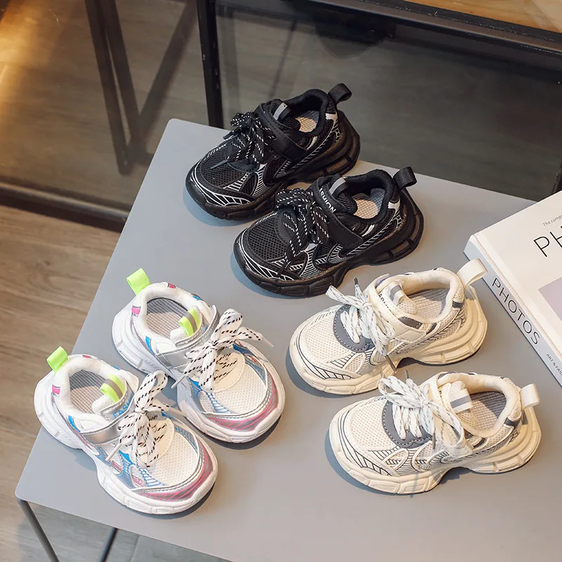 Outdoor Quality Sports Mesh Shoes Boys Fashion Children Running Sneakers Lightweight Comfort tenis Girls Vulcanized Shoes
Outdoor Quality Sports Mesh Shoes Boys Fashion Children Running Sneakers Lightweight Comfort tenis Girls Vulcanized Shoes