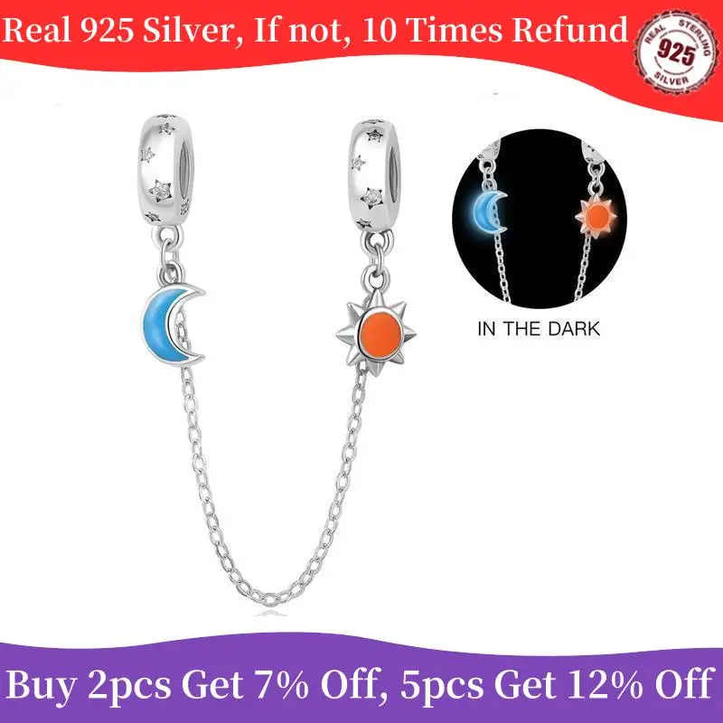 Сверкающая прозрачная Серебряная безопасная цепочка 925 пробы Серебряная цепочка Шарм Бусины Подходят для оригинального браслета Pandora DIY ювелирные изделия 
Сверкающая прозрачная Серебряная безопасная цепочка 925 пробы Серебряная цепочка Шарм Бусины Подходят для оригинального браслета Pandora DIY ювелирные изделия