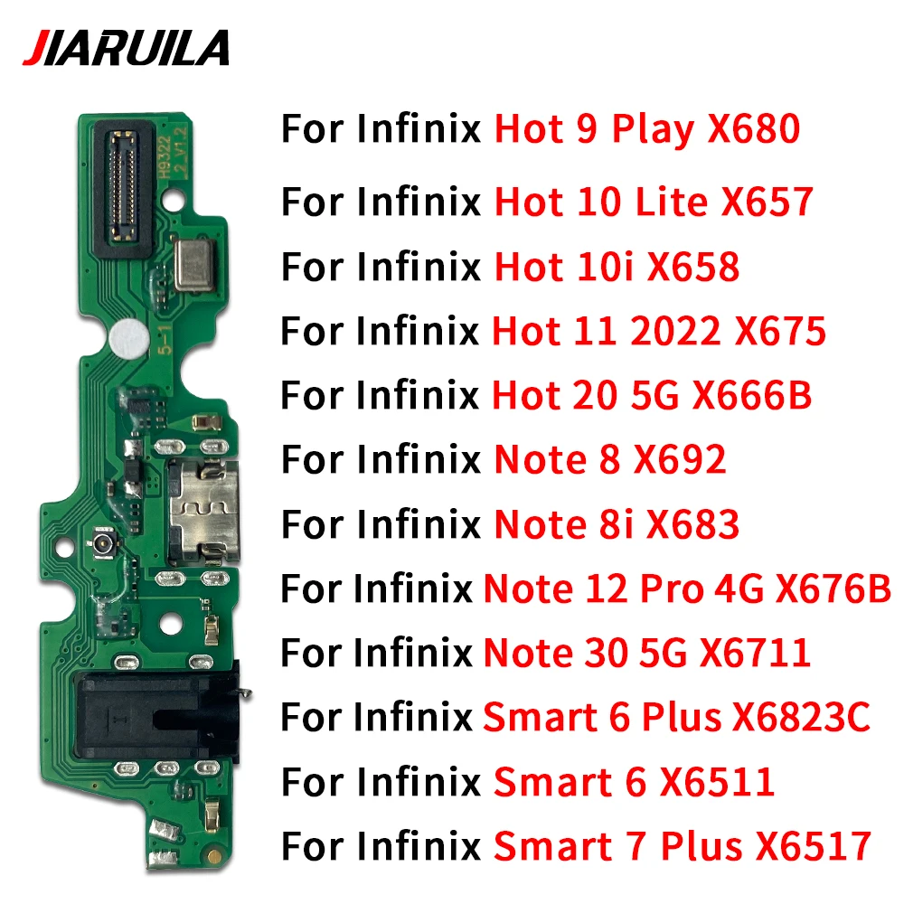 

10 шт. USB зарядное устройство док-станция разъем гибкий кабель для Infinix Hot 9 Play 10 Lite 10i 11 20 Note 8 8i 12 30 5G