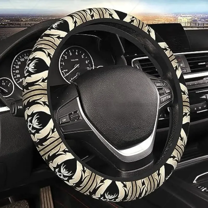 Devil Satan Thickened Elastic Car Steering Wheel Cover High-Elastic Chloroprene Rubber Eco-Friendly Durable Car Interior 15 inch
Devil Satan Thickened Elastic Car Steering Wheel Cover High-Elastic Chloroprene Rubber Eco-Friendly Durable Car Interior 15 inch
