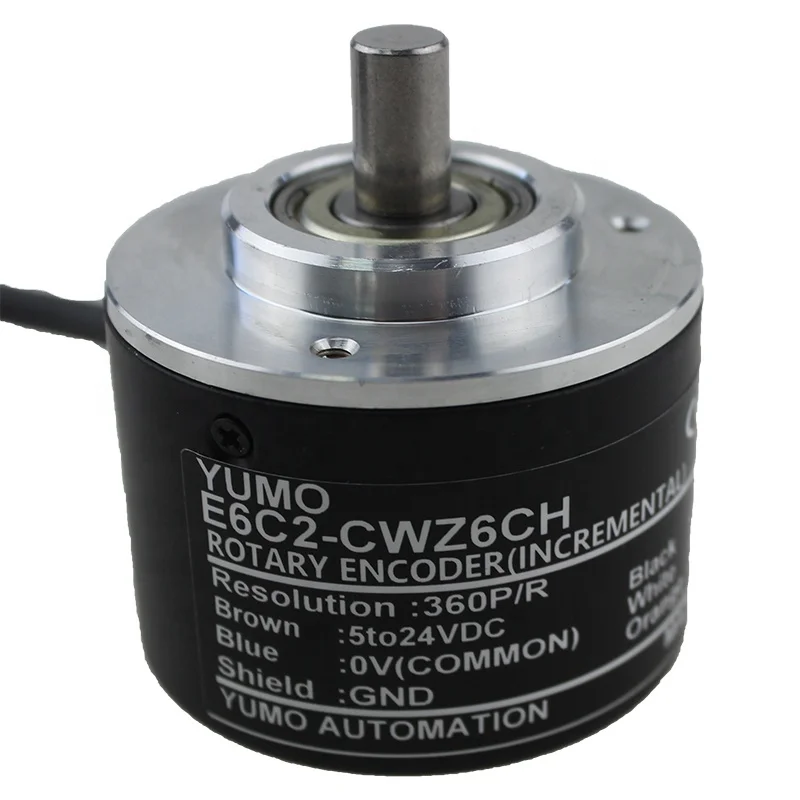 YUMO E6C2-CWZ6CH оптический инкрементный кодировщик 50 мм внешний диаметр AB 90 фаз, инкрементный поворотный кодировщик
YUMO E6C2-CWZ6CH оптический инкрементный кодировщик 50 мм внешний диаметр AB 90 фаз, инкрементный поворотный кодировщик