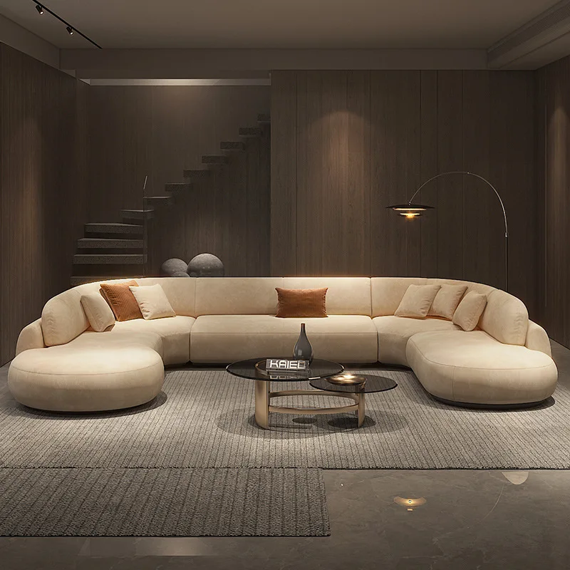 Итальянский современный роскошный тканевый диван, минималистичный U-образный большой семейный диван для гостиной, кремовый, прохладный, специальный диван
Итальянский современный роскошный тканевый диван, минималистичный U-образный большой семейный диван для гостиной, кремовый, прохладный, специальный диван