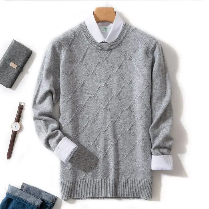 2023 Autumn Winter Men's Wool High Quality Slim Thick Warm Knitted Sweater Simple Solid Color Casual O Collar Pullover D185
2023 Autumn Winter Men's Wool High Quality Slim Thick Warm Knitted Sweater Simple Solid Color Casual O Collar Pullover D185