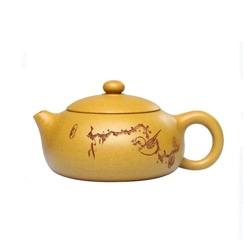 

190ml Chinese Yixing Purple Clay Teapots Raw Ore Section Mud Tea Pot Home Xishi Kettle Tea Ceremony Zisha Teaware Gifts