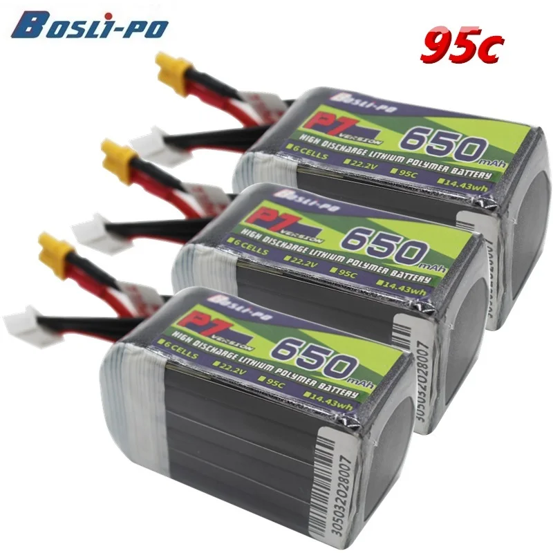 95C 6S 650mAh 22.2V LiPo Battery For RC Helicopter Quadcopter FPV Racing Drone Parts With XT30 Plug 22.2v Drones Battery
95C 6S 650mAh 22.2V LiPo Battery For RC Helicopter Quadcopter FPV Racing Drone Parts With XT30 Plug 22.2v Drones Battery