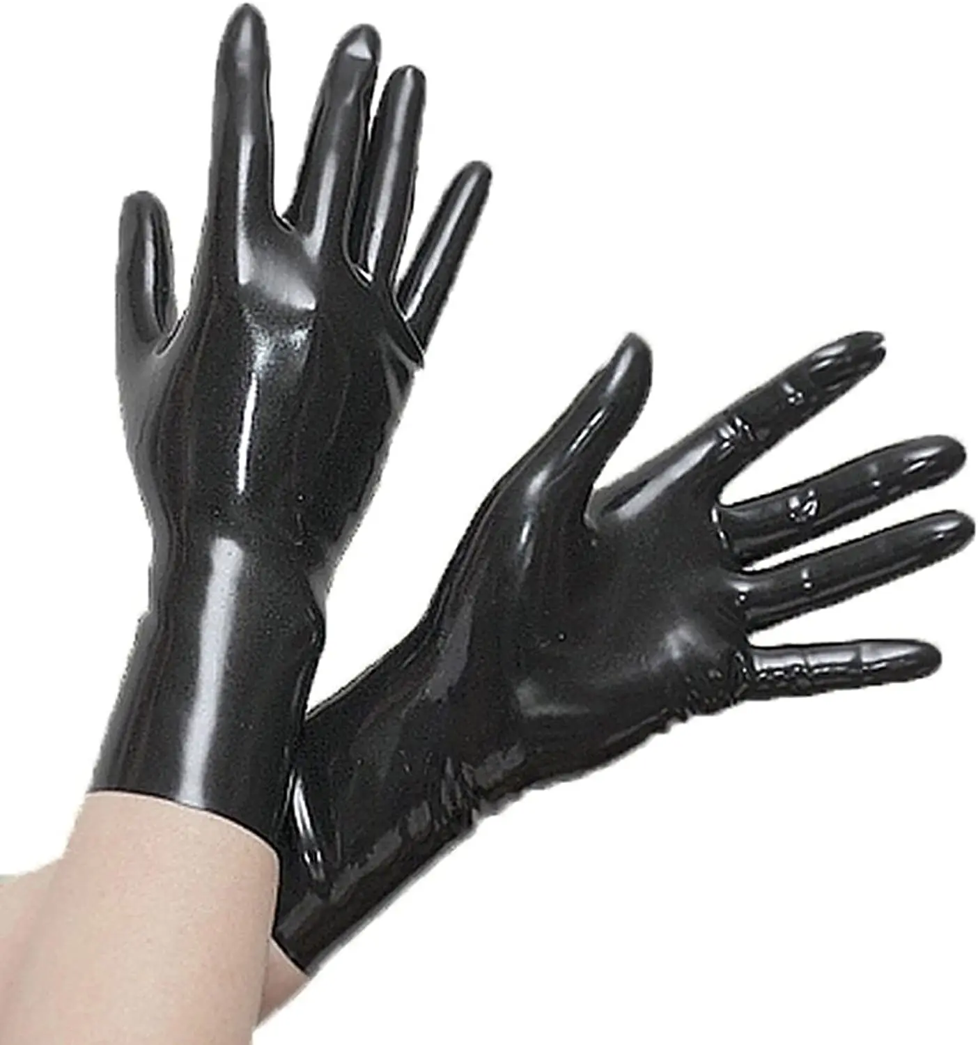 

Латексные резиновые вечерние Фетиш сексуальные модные черные перчатки для вечерние