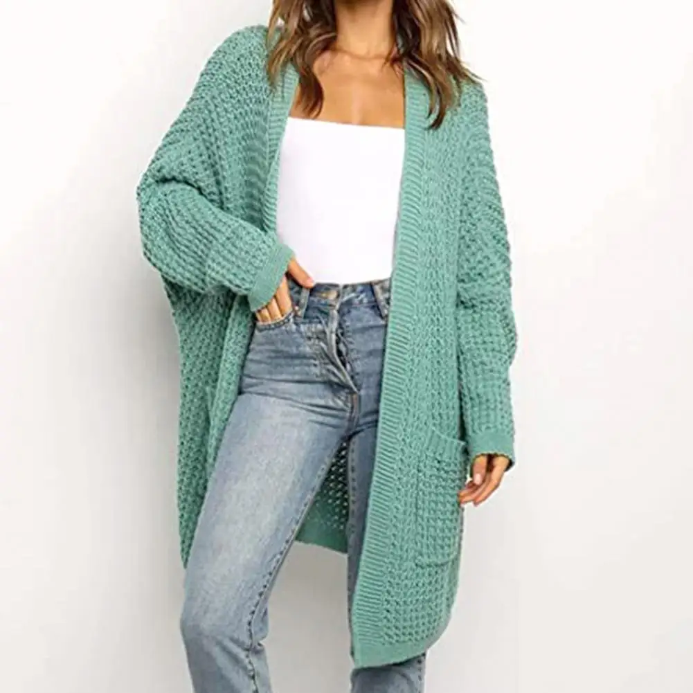 

Women's 2023 Fashion Casual Open Front Long Sleeve Chunky Cable Knit Cardigans Sweaters Outerwear Coats