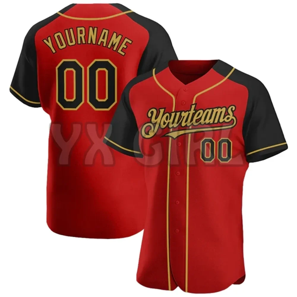 Custom Red Black-Old Gold Authentic Raglan Sleeves Baseball Jersey Men Women Shirt Casual Shirts Sport Unisex Tops
Custom Red Black-Old Gold Authentic Raglan Sleeves Baseball Jersey Men Women Shirt Casual Shirts Sport Unisex Tops