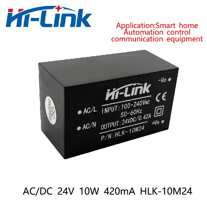 Hi-Link 24V 10W420mA Output AC/DC HLK-10M24 long life design short circuit protection power module
Hi-Link 24V 10W420mA Output AC/DC HLK-10M24 long life design short circuit protection power module