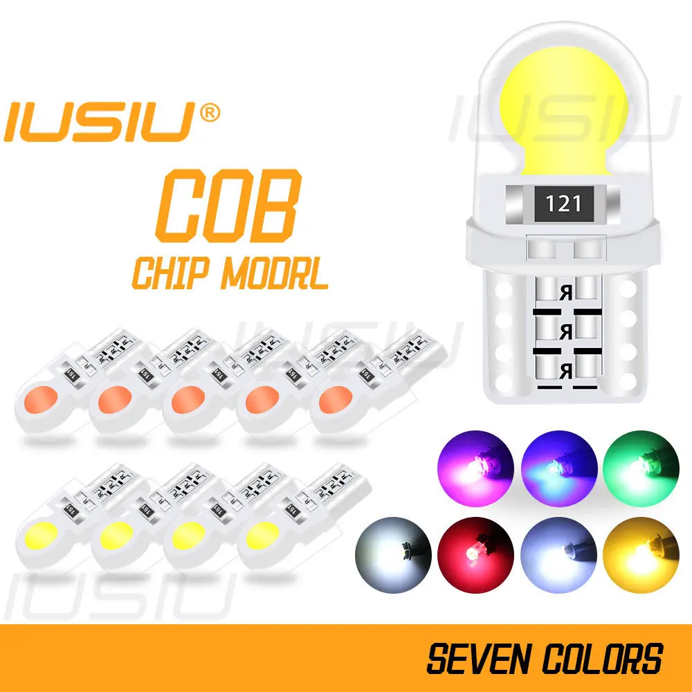 IUSIU 1x Silicone COB W5W Led Bulb WY5W 194 Interior License Plate Makeup Reading Dome Indicator Signal Lamp Car Lights Auto 12V
IUSIU 1x Silicone COB W5W Led Bulb WY5W 194 Interior License Plate Makeup Reading Dome Indicator Signal Lamp Car Lights Auto 12V