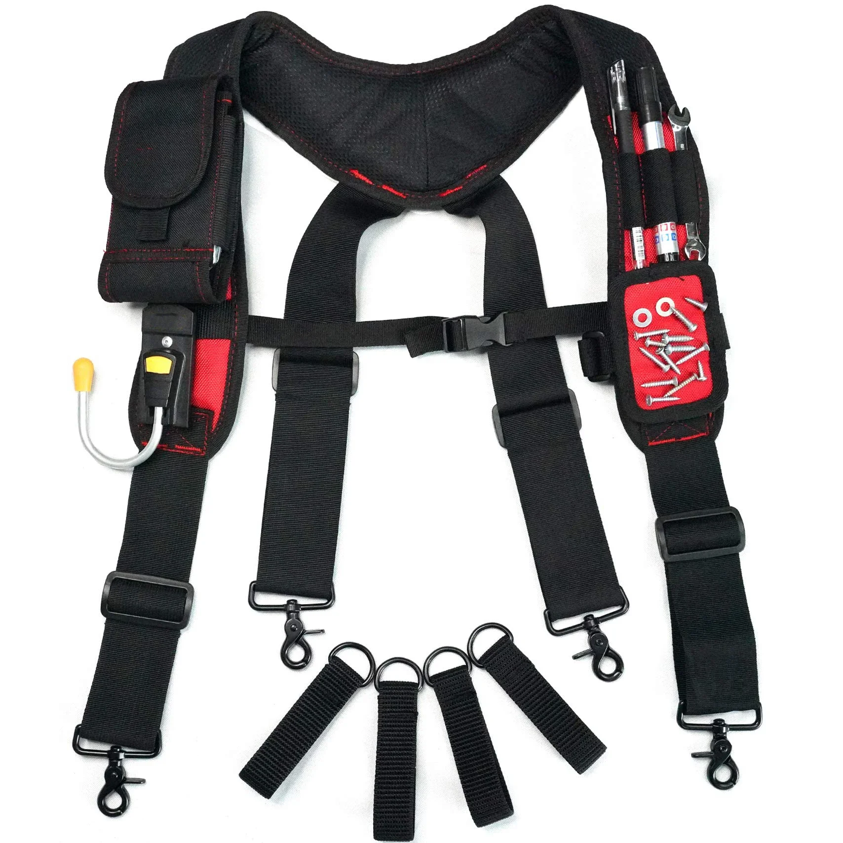 Magnetic Large Belt Padded Suspenders Pencil Holder Size Moveable Adjustable Holder, Phone Tool With
Magnetic Large Belt Padded Suspenders Pencil Holder Size Moveable Adjustable Holder, Phone Tool With