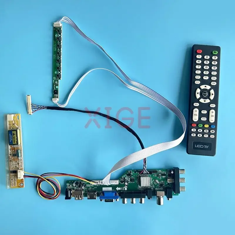 Плата контроллера для LTN154AT09 LTN154AT10, плата драйвера USB + HDMI + VGA + AV + IR 1280*800, комплект, 1CCFL, ЖК-экран, стандарт DVB, цифровой сигнал
Плата контроллера для LTN154AT09 LTN154AT10, плата драйвера USB + HDMI + VGA + AV + IR 1280*800, комплект, 1CCFL, ЖК-экран, стандарт DVB, цифровой сигнал