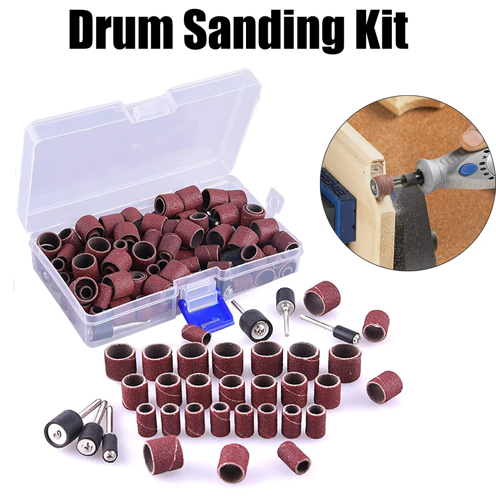 Sanding Drums Kit Sanding Band 1/2 1/4 Inch Sand Mandrels 80/120/240 Grit Fit for Dremel Nail Drill Rotary Abrasive Tools
Sanding Drums Kit Sanding Band 1/2 1/4 Inch Sand Mandrels 80/120/240 Grit Fit for Dremel Nail Drill Rotary Abrasive Tools