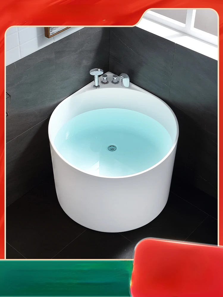 Small Apartment Independent Mini Children's Household Bathtub Bathroom Water Drop Fan-Shaped Acrylic Bathtub
Small Apartment Independent Mini Children's Household Bathtub Bathroom Water Drop Fan-Shaped Acrylic Bathtub