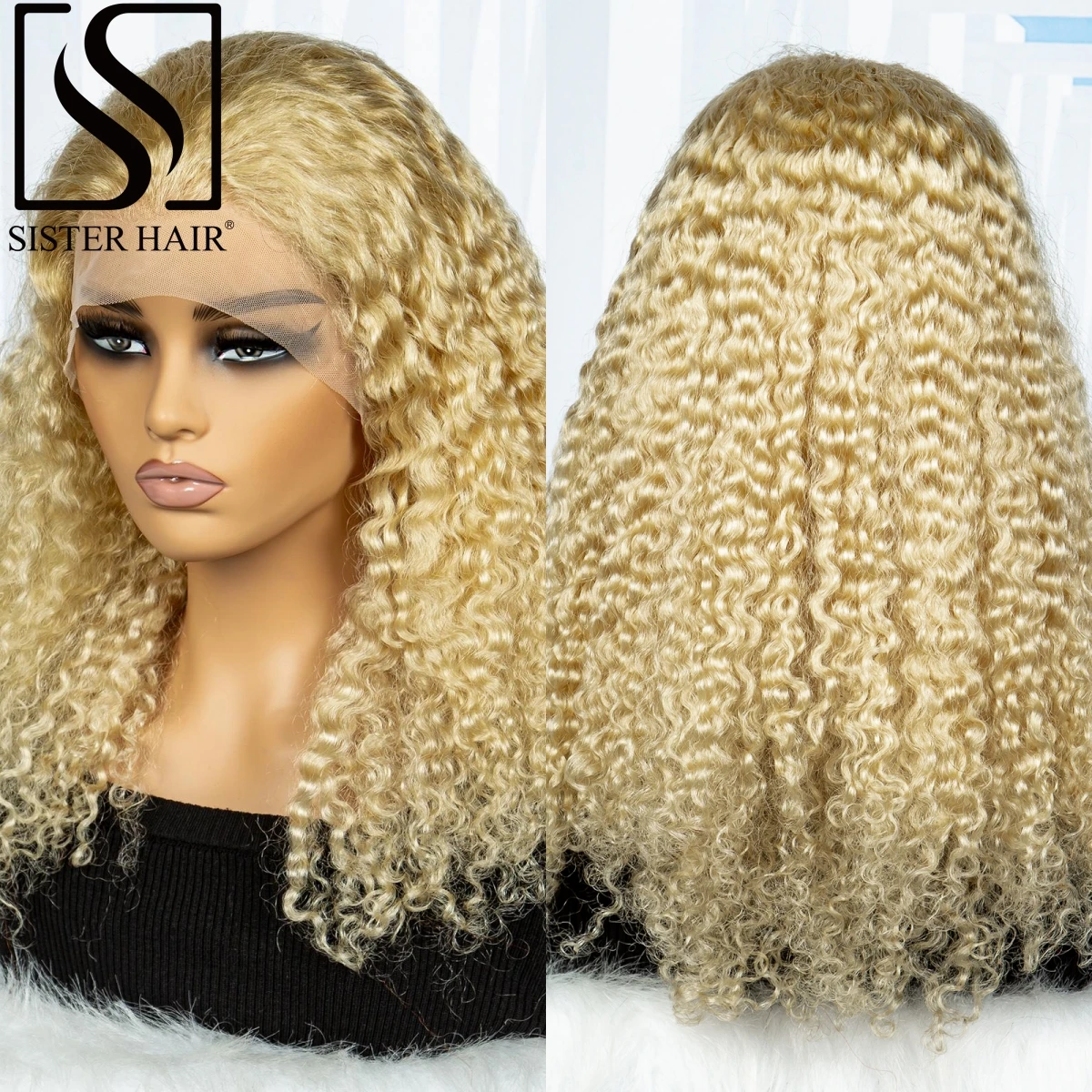 

250% Density 13x4 Lace Frontal Water Wave #613 Blonde Human Hair Wig Short Bob Wigs Lace Front Wigs Brazilian Remy Bob Wigs