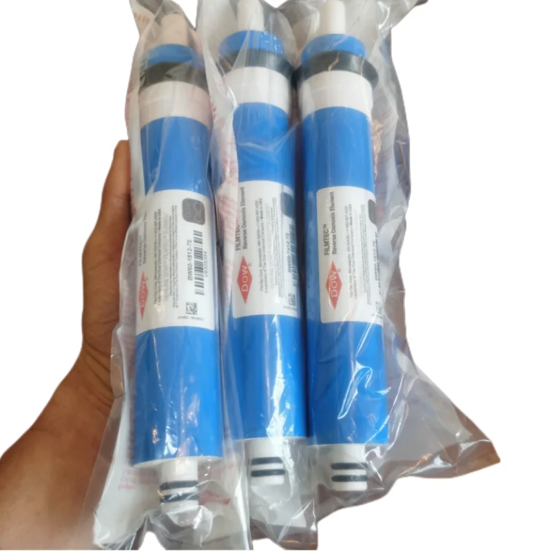 

3pcs original 75 gpd water filter for Dow Filmtec reverse osmosis membrane BW60-1812-75 water filter