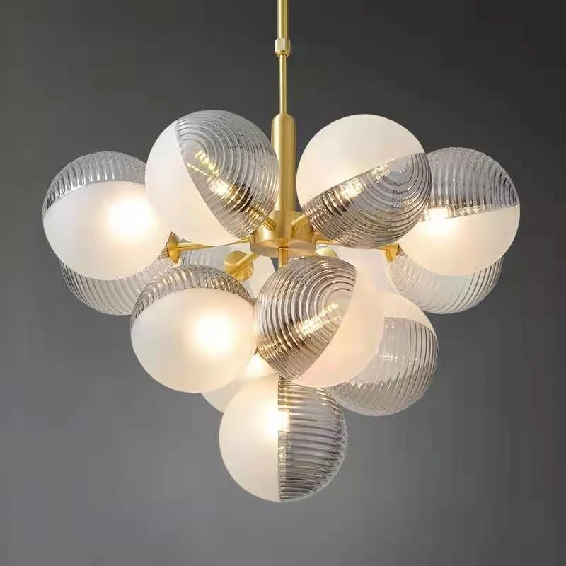 Modern glass ball chandelier For living Room/Bedroom Nordic minimalist chandelier Creative Dinning Room kitchen island lighting
Modern glass ball chandelier For living Room/Bedroom Nordic minimalist chandelier Creative Dinning Room kitchen island lighting
