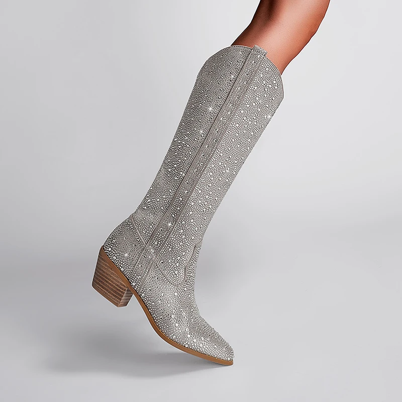 Heihaian Rhinestone Boots 2023 Autumn New Street Series Spice Girls Style High Boots Pointed Head Knee-High Boots Women 35-43
Heihaian Rhinestone Boots 2023 Autumn New Street Series Spice Girls Style High Boots Pointed Head Knee-High Boots Women 35-43