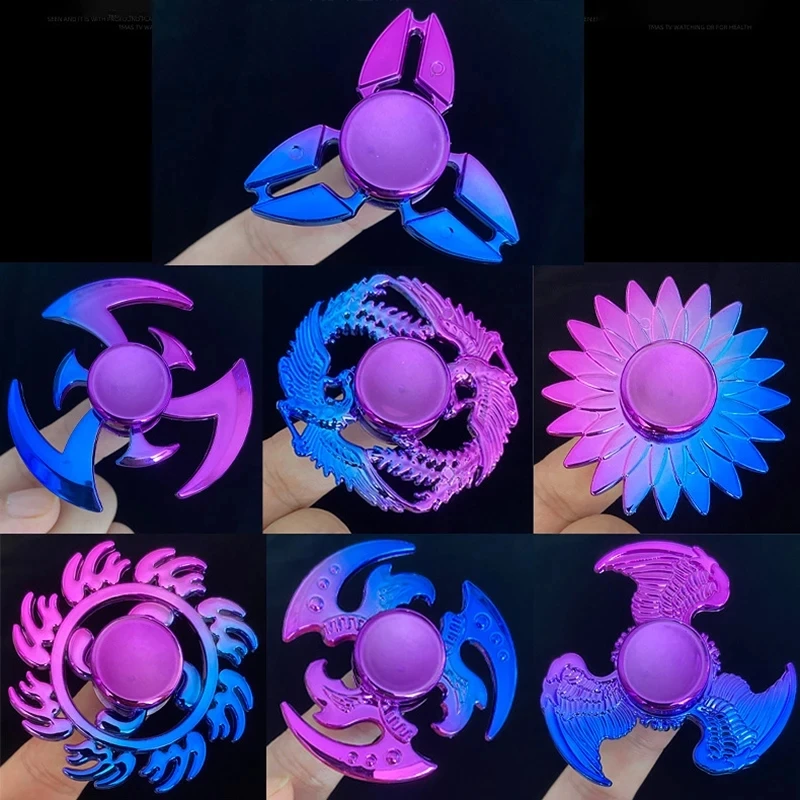 

New Colorful Fidget Spinner Gradient Color Hand Spinner Relieves Stress Fingertip Gyro Anti-Anxiety Kids Adult Decompression Toy