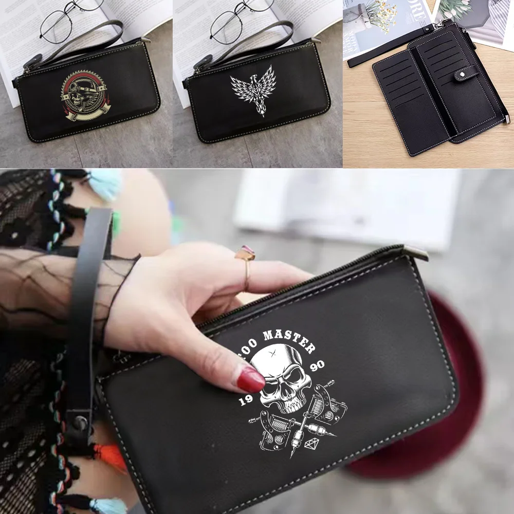 Women Wallets Fashion Long Leather Wallet Top Quality Card Holder Classic Female Purse Skull Pattern Zipper Wallet Clutch Purse
Women Wallets Fashion Long Leather Wallet Top Quality Card Holder Classic Female Purse Skull Pattern Zipper Wallet Clutch Purse
