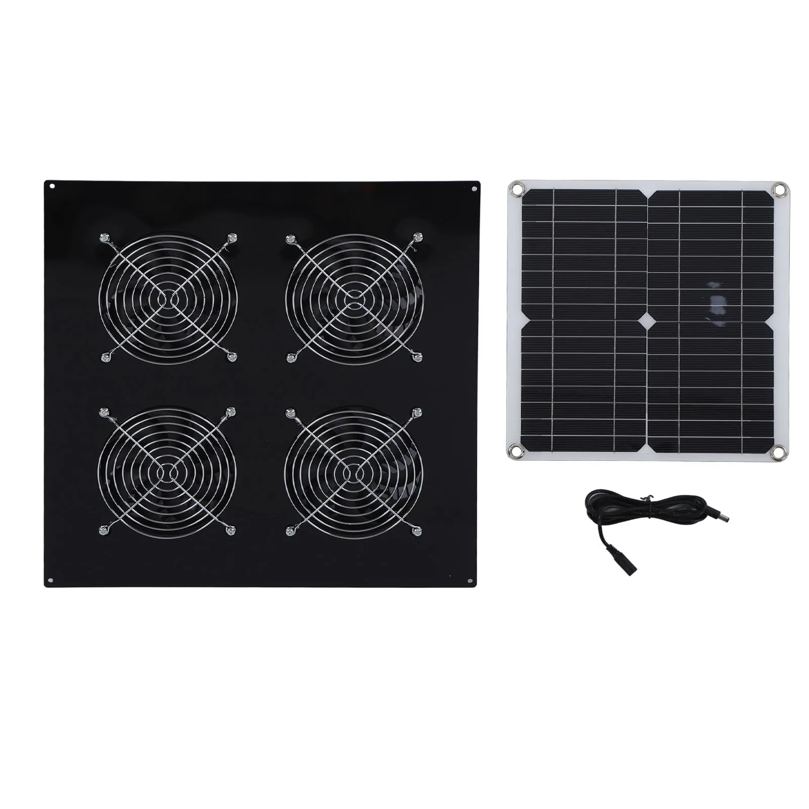 Solar Panel Exhaust Fan Kit Sturdy PBT Solar Exhaust Fan IP65 Rainproof Strong Power 12W Excellent Ventilation for Dog House
Solar Panel Exhaust Fan Kit Sturdy PBT Solar Exhaust Fan IP65 Rainproof Strong Power 12W Excellent Ventilation for Dog House