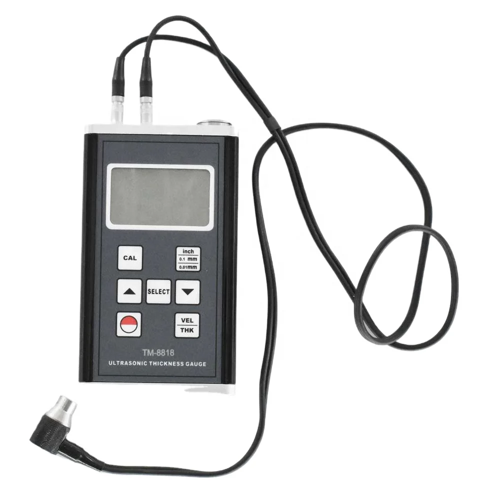 TM-8818 Portable Ultrasonic Thickness Meter tester for Aluminum Steel Thickness Gauge with 0.75 to 400mm Measuring Range
TM-8818 Portable Ultrasonic Thickness Meter tester for Aluminum Steel Thickness Gauge with 0.75 to 400mm Measuring Range
