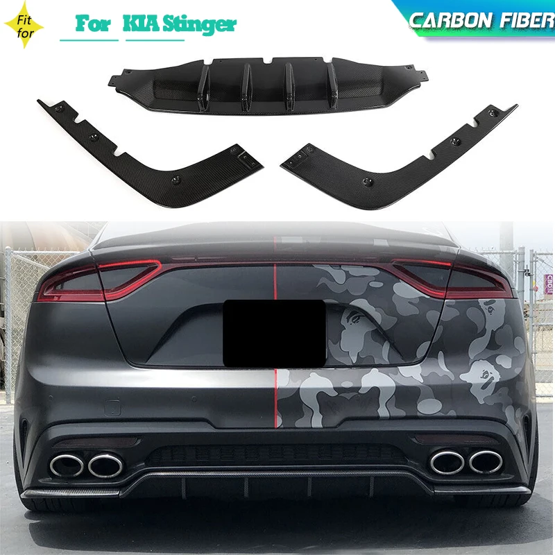 Carbon Fiber Rear Bumper Diffuser Lip Spoiler For KIA Stinger GT EX Hatchback 4-Door 2018-2022 Rear Diffuser Lip Spoiler Guard
Carbon Fiber Rear Bumper Diffuser Lip Spoiler For KIA Stinger GT EX Hatchback 4-Door 2018-2022 Rear Diffuser Lip Spoiler Guard