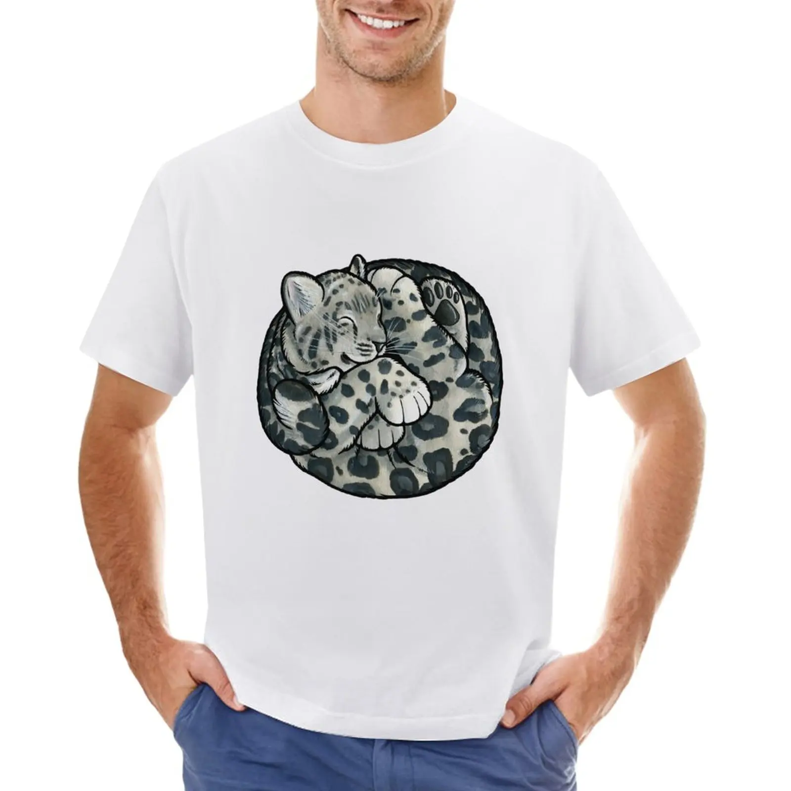 Sleeping snow leopard cub T-Shirt heavyweights new edition kawaii clothes oversized t shirt men
Sleeping snow leopard cub T-Shirt heavyweights new edition kawaii clothes oversized t shirt men